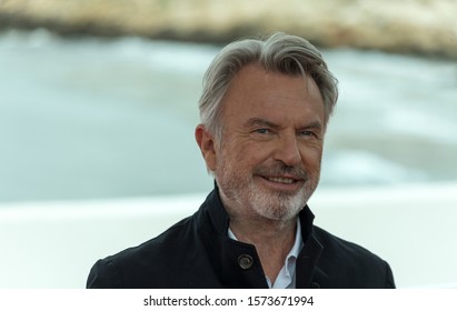 SITGES, SPAIN - October 11, 2019: 52st Sitges Film Festival - Photo Call Of Sam Neill