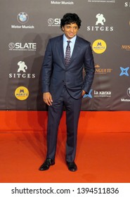 SITGES, SPAIN - October 13, 2018: 51st Sitges Film Festival - Red Carpet Of M. Night Shyamalan