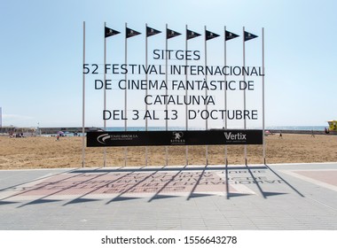 SITGES, SPAIN - October 3, 2019: 52st Sitges Film Festival - Image Of Festival