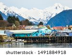 Sitka Alaska Harbor From The Water