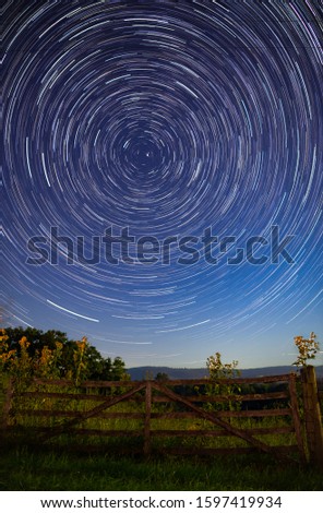 Sitting back and watching the world spin. Star trails from Sky Meadows, VA.