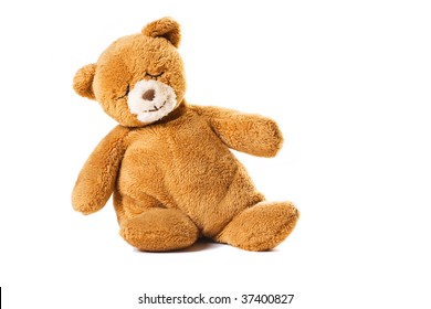 Sitting Sleeping Teddy Bear Toy