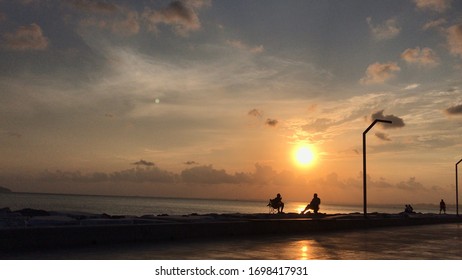 Sitting and talking through the sunset