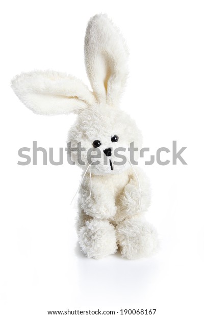 white stuffed bunny