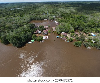 Situation Of The Sintang Flood In West Kalimantan, Indonesia In 2021