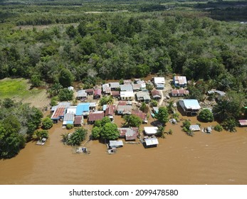 Situation Of The Sintang Flood In West Kalimantan, Indonesia In 2021