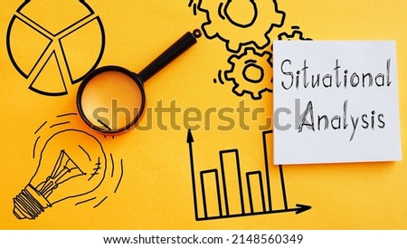 Situational Analysis is shown using the tex