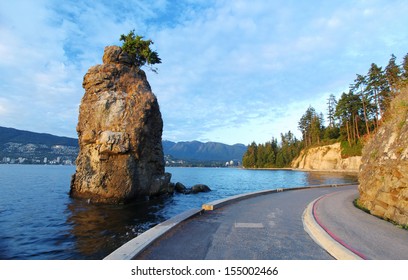 Siwash Rock In Stanley Park In Vancouver