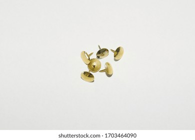 Six Brass Pin Tacks Found In Office