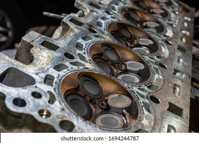 Six Cylinders Head Engine Valves Stock Photo 1694244787 | Shutterstock