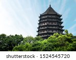 Six Harmonies Pagoda ( Liuhe Pagoda ) near Qiantang River in Hangzhou, China