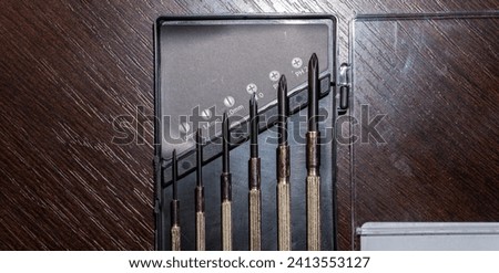 Six piece precision screwdriver set