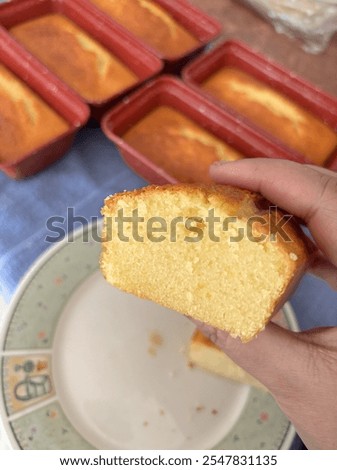 Six simple and moist mini lemon loaf cakes, baked to a golden perfection. Bursting with a natural citrus flavor, these cakes offer a light and refreshing treat for any moment.