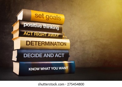 Six Steps to Business Success Literature, Mastering Business Management Concept with Stack of Published Books. - Shutterstock ID 275454800