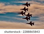 Six United States Air-force Thunderbirds