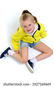 Six Years Old Girl Sitting On Stock Photo 1927169669 | Shutterstock