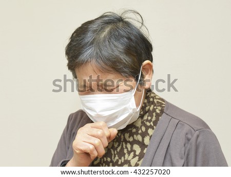 Sixty years old woman ; Cough, Fever, Sick, Cold
