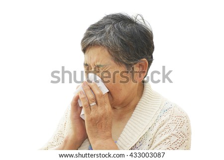 Sixty years old woman ; Hay fever, Rhinitis, Allergies, Colds,