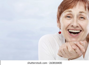 Sixty Years Woman In Good Mood