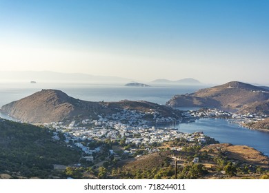 Skala Village View From Chora In Patmos Island