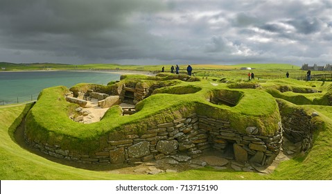 Skara Brae was inhabited for several centuries – Part of the Heart of Neolithic Orkney – UNESCO World Heritage Site, Scotland, UK