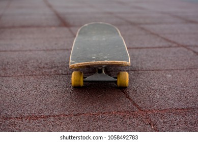 Skateboard on soft surface for practicing and preventing injuries 