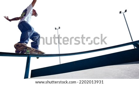 Similar – Image, Stock Photo silent skater