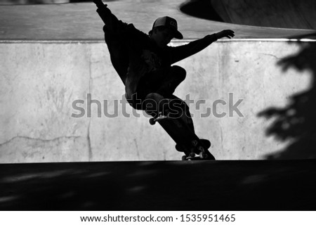 Similar – Image, Stock Photo bomb drop Snowboard Action