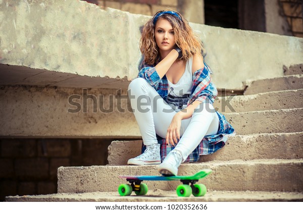 Skater Teenager Skate Full Length Body Stock Photo Edit Now