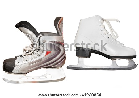 skates under the white background