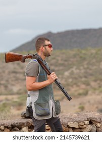 Skeet Shooter On A Cloudy Day