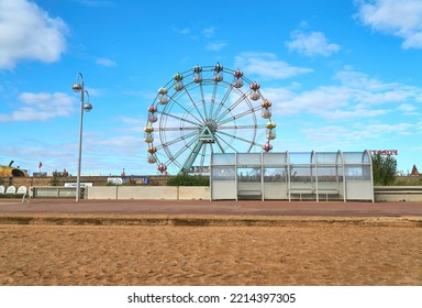 Skegness, UK 10 13 2022 Pleasure Beach Ferris Wheel