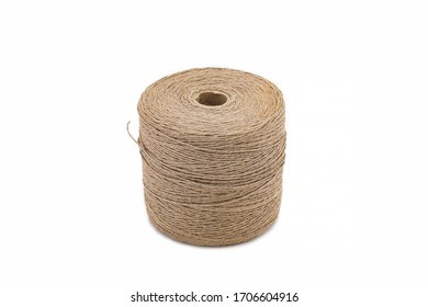 Skein Of Jute Twine Isolated On White