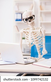 Skeleton at Desk Images, Stock Photos & Vectors | Shutterstock