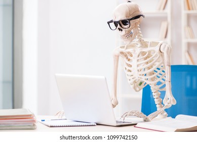 Skeleton At Desk Images Stock Photos Vectors Shutterstock