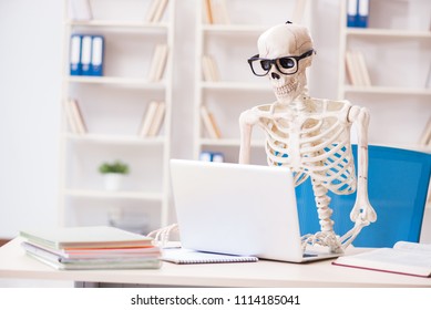 Skeleton Desk Images Stock Photos Vectors Shutterstock
