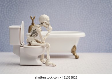 Skeleton On Toilet Images Stock Photos Vectors Shutterstock