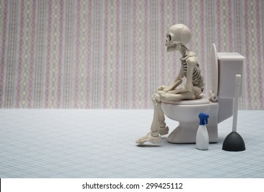 Skeleton On Toilet Images Stock Photos Vectors Shutterstock