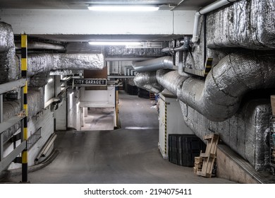 Skelleftea, Sweden The Entrance Ramp To A Scary Futuristic Car Garage