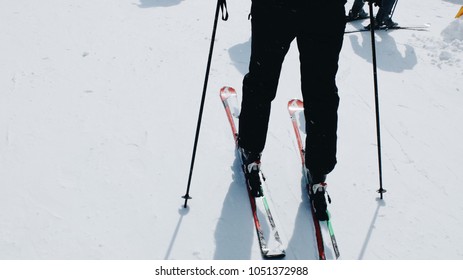 Ski Boots Fitting On The Snow