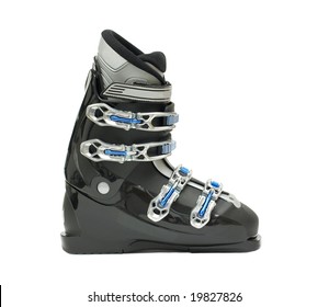 Ski Boots Isolated On White