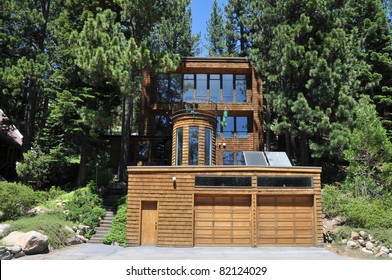 An Ski Cabin In The Lake Tahoe Ski Area.