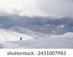 Palandöken Ski Center in the Winter Season Drone Photo,nPalandoken Mountains Erzurum, Turkiye (Turkey)