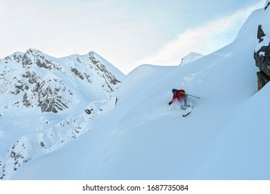 A Ski Downhill Trip In Snow Powder