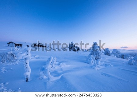 Image, Stock Photo Evening impression on the mountain