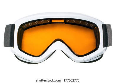 Ski Goggles Isolated On White Background