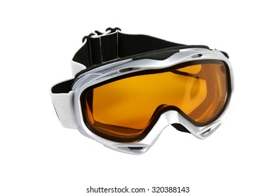 Ski Goggles Isolated On A White