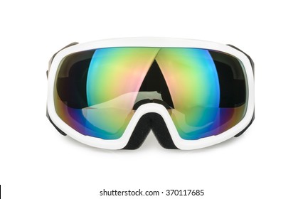 Ski Goggles Isolated On White