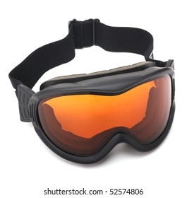 Ski Goggles Isolated On White Background