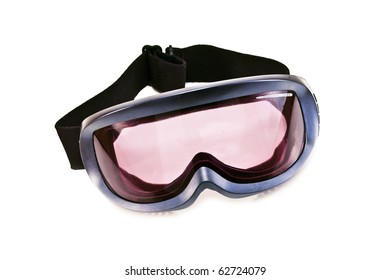 Ski Goggles Isolated On White